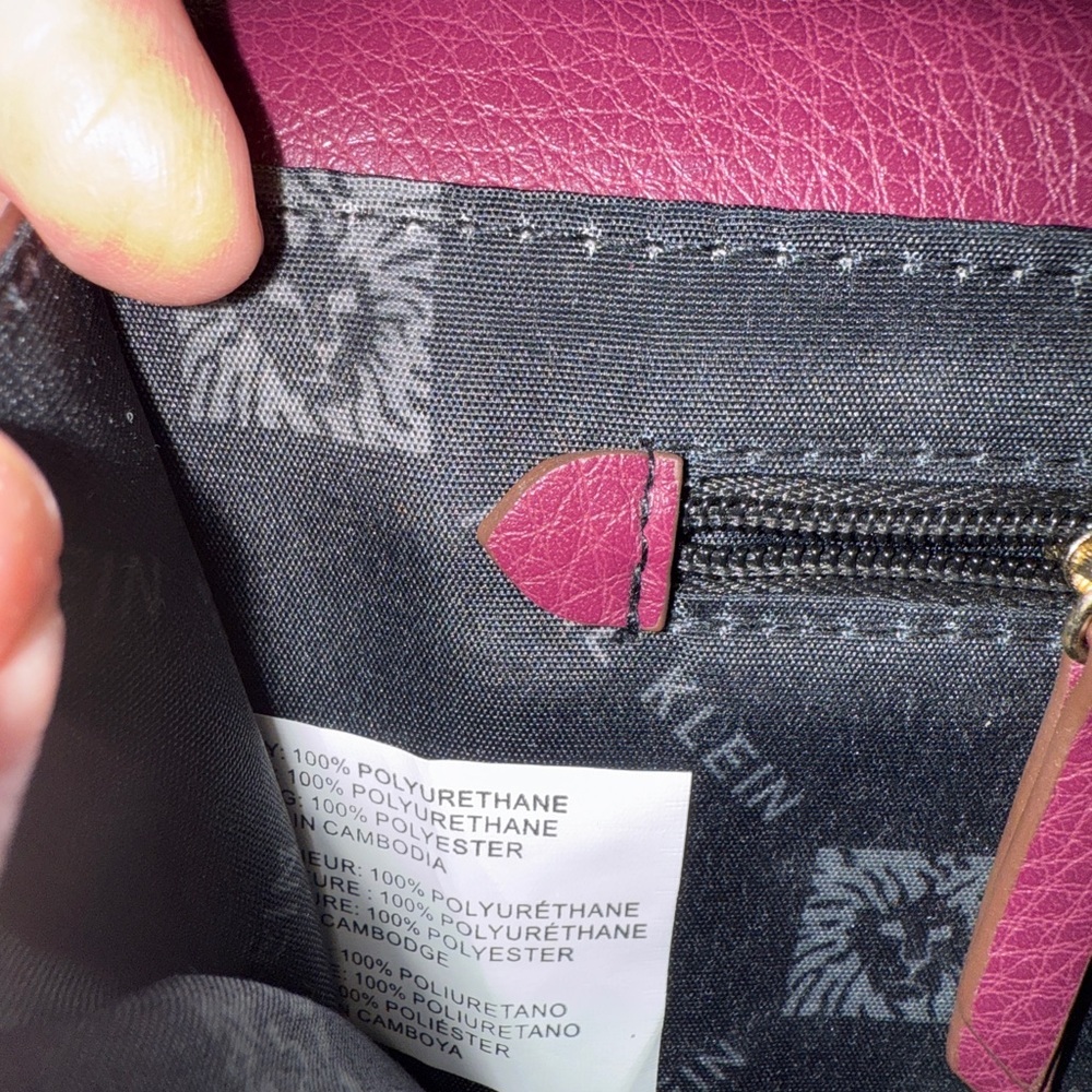 Anne Klein Elegant Burgandy Women's Bag - Picture 8 of 11